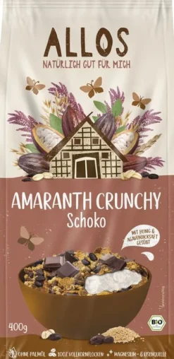 ALLOS Breie & Müsli^- Amaranth Crunchy Schokolade, bio, 400g