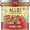 ALLOS Pikante Brotaufstriche|Glutenfreie Lebensmittel^- aufs Brot Paprika Chili, 140g
