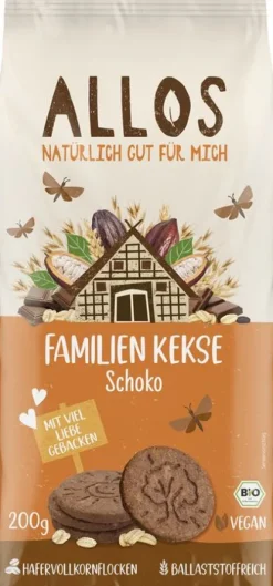 ALLOS Knabbergebäck^- Familienkekse Schoko bio 200g