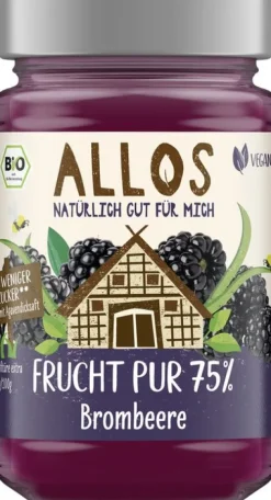 ALLOS Fruchtaufstriche^- Frucht Pur 75% Brombeere, bio 250g
