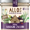 ALLOS Pikante Brotaufstriche|Glutenfreie Lebensmittel^- Hofgemüse Andreas Aubergine Zucchini bio 135g