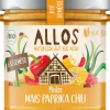 ALLOS Vegane Brotaufstriche|Pikante Brotaufstriche^- Hofgemüse Meikes Mais Paprika Chili bio vegan glutenfrei, 135g