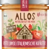ALLOS Vegane Brotaufstriche|Glutenfreie Lebensmittel^- Linsen-Aufstrich Rote Linse Italienische Kräuter bio vegan 140g