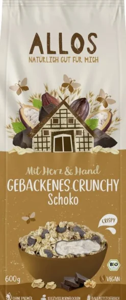 ALLOS Breie & Müsli^- Mit Herz & Hand Gebackenes Crunchy Schoko bio 600g