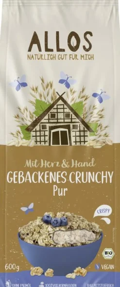 ALLOS Breie & Müsli^- Mit Herz und Hand Gebackenes Crunchy Hafer bio 600g