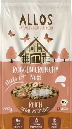 ALLOS Breie & Müsli^- Nutri + Roggen Crunchy Nuss, 350g