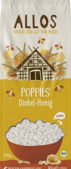 ALLOS Breie & Müsli^- Poppies Dinkel-Honig, bio 300g