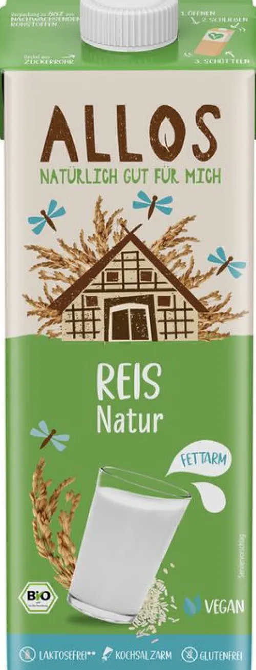 ALLOS Getreidedrinks^- Reis Drink naturell 1l