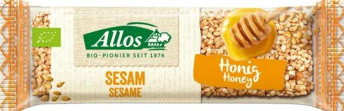 ALLOS Fruchtschnitten^- Sesam Honig Riegel bio 30g