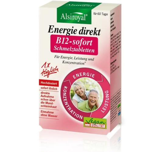 Alsitan GmbH Vitamine Und Mineralien^Alsiroyal - Energie direkt - Schmelztabletten, 60 Stk,