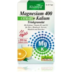 Alsitan GmbH Herz Und Kreislauf|Gefäße^Alsiroyal - Magnesium 400 CITRAT + Kalium Trinkgranulat 20 Stk