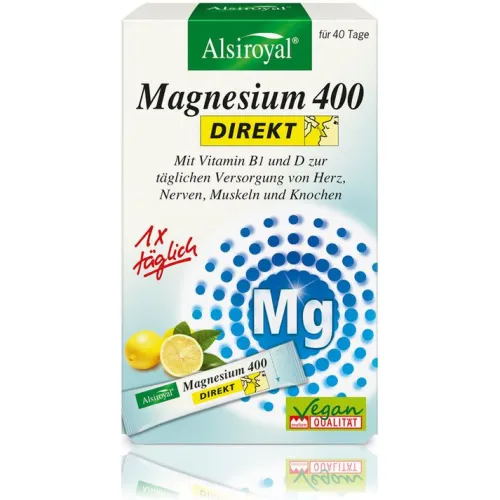 Alsitan GmbH Vitamine Und Mineralien^Alsiroyal - Magnesium 400 DIREKT Zitrone, 40 St,