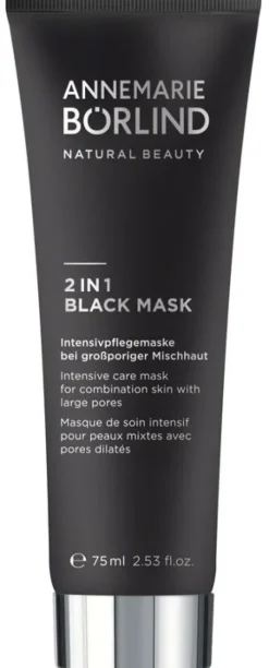 ANNEMARIE BÖRLIND Gesichtspflege|Naturkosmetik^- 2 IN 1 BLACK MASK 75ml