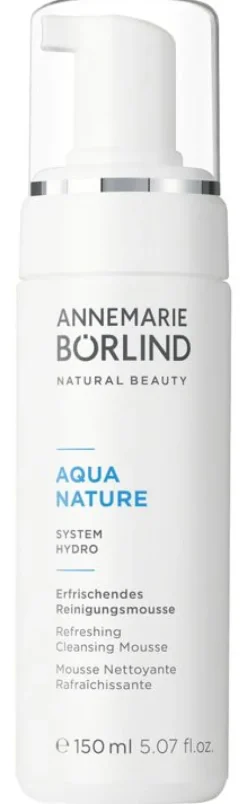 ANNEMARIE BÖRLIND Gesichtspflege|Naturkosmetik^- AQUANATURE Erfrischendes Reinigungsmousse 150ml