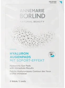 ANNEMARIE BÖRLIND Naturkosmetik|Gesichtspflege^- HYALURON AUGENPADS mit Sofort-Effekt, 6 x 2St.