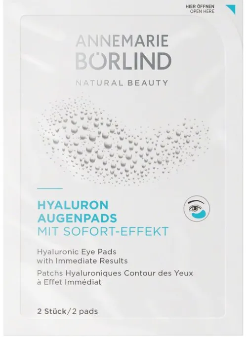 ANNEMARIE BÖRLIND Naturkosmetik|Gesichtspflege^- HYALURON AUGENPADS mit Sofort-Effekt, 6 x 2St.