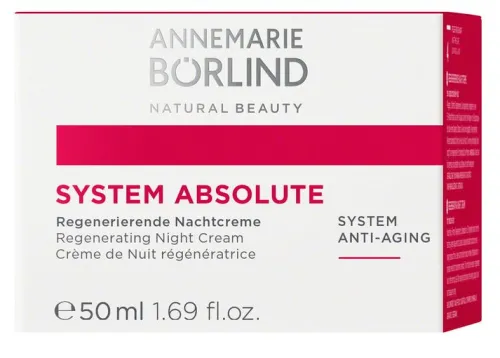 ANNEMARIE BÖRLIND Naturkosmetik|Nachtcremes^- SYSTEM ABSOLUTE Regenerierende Nachtcreme 50ml