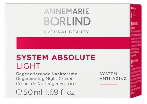 ANNEMARIE BÖRLIND Nachtcremes|Gesichtspflege^- SYSTEM ABSOLUTE Regenerierende Nachtcreme light 50ml
