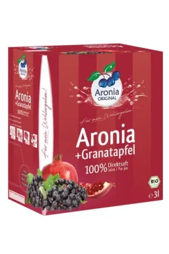 Aronia Original Naturprodukte GmbH Fruchtsäfte^Aronia ORIGINAL - Aronia + Granatapfel Direktsaft Bio FHM, 3L