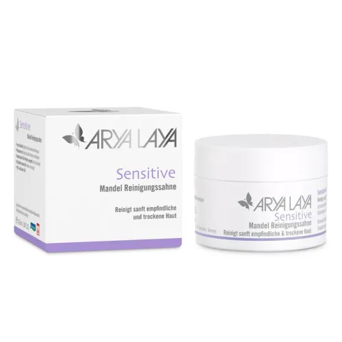 ARYA LAYA Naturkosmetik|Gesichtspflege^- Sensitive Mandel Reinigungssahne 100ml
