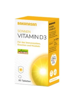 Bakanasan Vitamine Und Mineralien^- Vitamin D3 Kapseln 60Stk