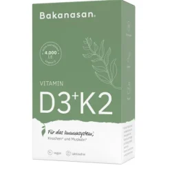 Bakanasan Muskeln|Knorpel Und Knochen^- Vitamin D3+K2 Kapseln, 60 St.