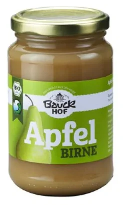 Bauck GmbH Glutenfreie Lebensmittel^Bauck -  Apfel Birnenmark ungesüßt Bio 360g