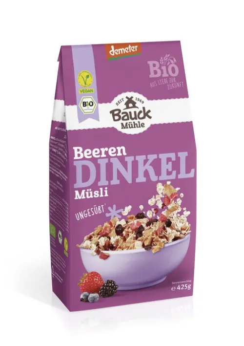 Bauck GmbH Breie & Müsli^Bauck - Dinkel Müzli Beerenzart Demeter 425g