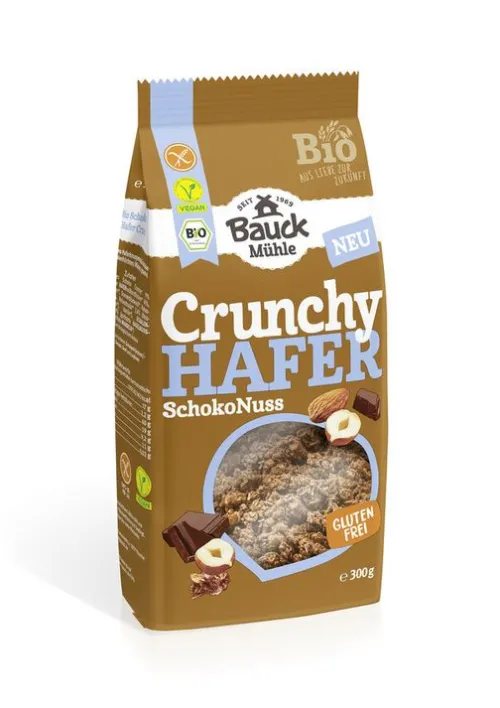 Bauck GmbH Breie & Müsli^Bauck - Hafer Crunchy Schoko Nuss Bio glutenfrei, 300g