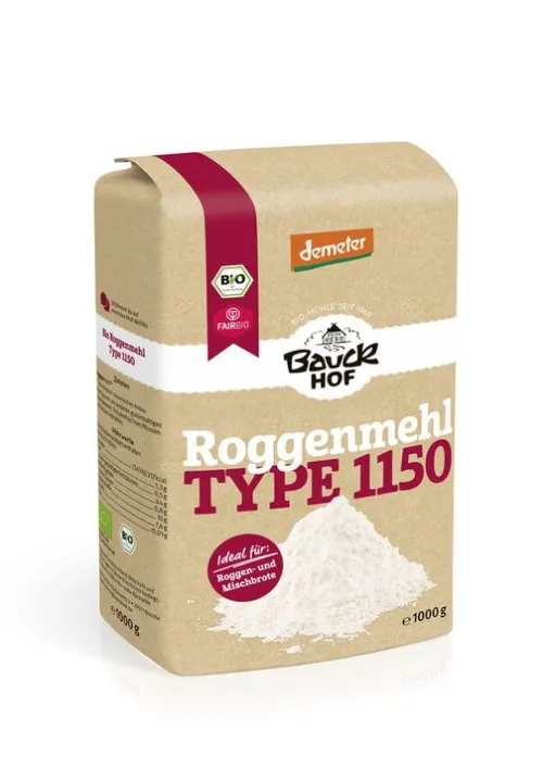 Bauck GmbH Mehle^Bauck - Roggenmehl Type 1150, Demeter 1000g
