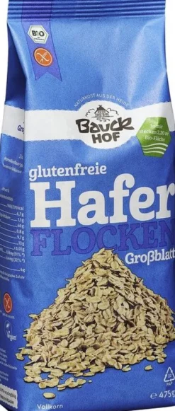 Bauck GmbH Körner|Breie & Müsli^Bauck Haferflocken Großblatt glutenfrei, bio 475g