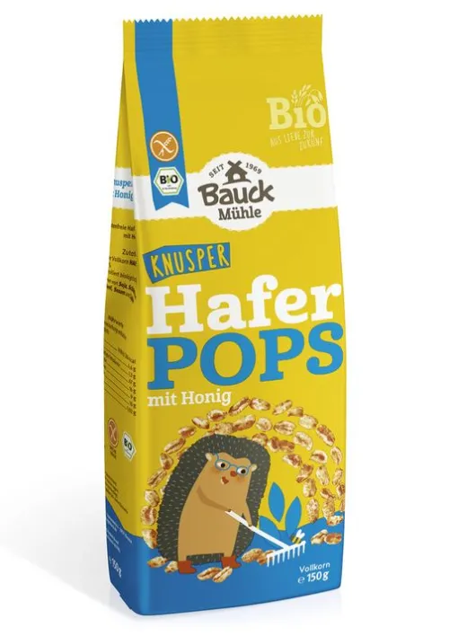 Bauck GmbH Breie & Müsli^Bauck Mühle - Haferpops mit Honig glutenfrei Bio, 150g