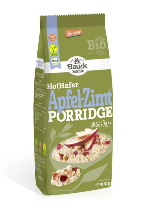 Bauck GmbH Breie & Müsli^Bauck Mühle - Hot Hafer Apfel-Zimt glutenfrei Demeter, 400g