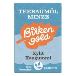 Birkengold GmbH Glutenfreie Lebensmittel^Birkengold - Natur Kaugummi Teebaumöl - Minze, 28g