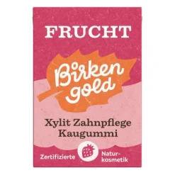 Birkengold GmbH Glutenfreie Lebensmittel^Birkengold - Zahnpflege Natur Kaugummi Frucht, 28g