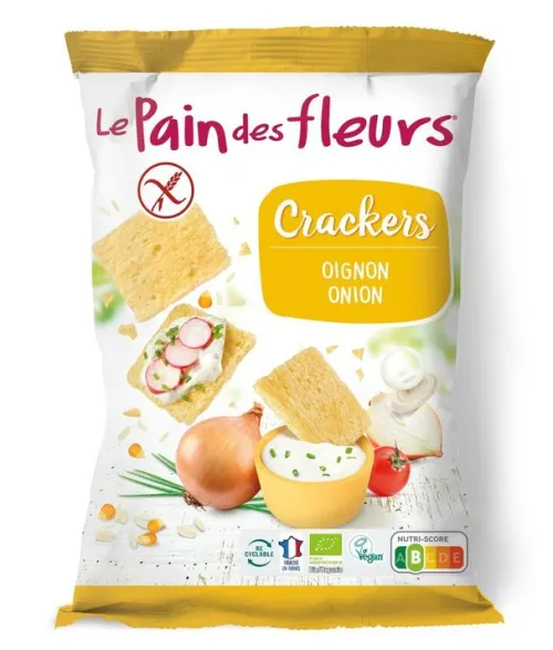 Blumenbrot Backwaren & -Mischungen^- Bio Cracker Zwiebel glutenfrei, 75g