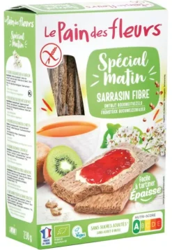 Blumenbrot Backwaren & -Mischungen|Glutenfreie Lebensmittel^- Dickeres Knusperbrot Buchweizen Frühstück, 230g