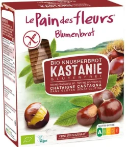 Blumenbrot Glutenfreie Lebensmittel^-Knusprige Bio Kastanien-Schnitten 150g