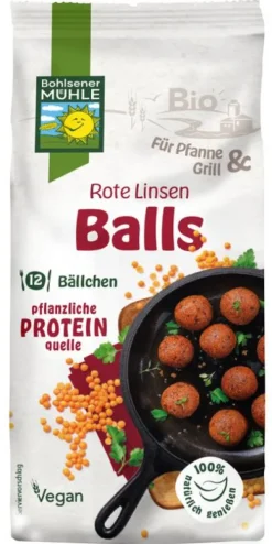 Bohlsener Mühle GmbH & Co. KG Vegetarischer Fleischersatz^Bohlsener Mühle - Rote Linsen Balls, bio 165g