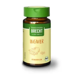 Gewürzmühle Brecht GmbH Gewürze Und Kräuter|Glutenfreie Lebensmittel^Brecht - Ingwer gemahlen Glas bio, 25g