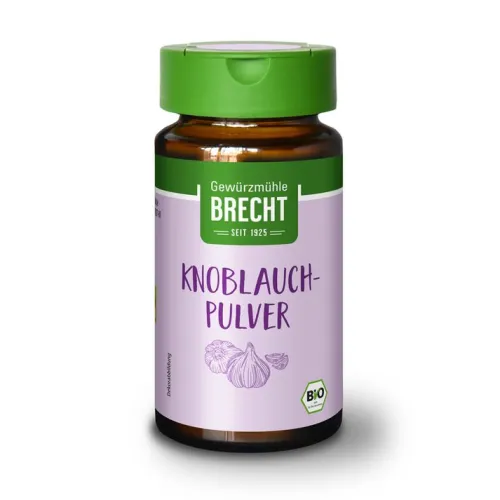 Gewürzmühle Brecht GmbH Gewürze Und Kräuter|Glutenfreie Lebensmittel^Brecht - Knoblauchpulver bio im Glas 40g