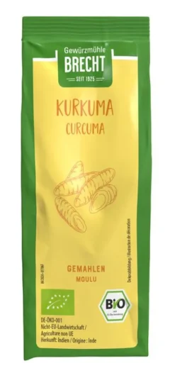 Gewürzmühle Brecht GmbH Gewürze Und Kräuter^Brecht - Kurkuma gem. bio, Nachfüllbeutel, 60g