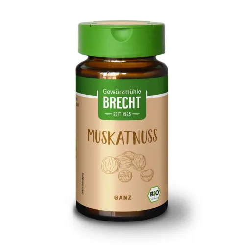 Gewürzmühle Brecht GmbH Gewürze Und Kräuter|Glutenfreie Lebensmittel^Brecht - Muskatnuss ganz bio, 15g