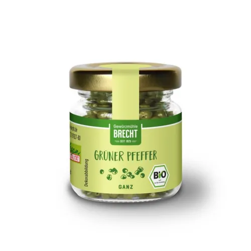 Gewürzmühle Brecht GmbH Gewürze Und Kräuter^Brecht - Pfeffer grün ganz, bio, 10g