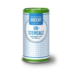 Gewürzmühle Brecht GmbH Gewürze Und Kräuter|Glutenfreie Lebensmittel^Brecht - Ur-Steinsalz im Streuer 250g