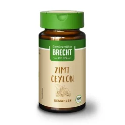 Gewürzmühle Brecht GmbH Gewürze Und Kräuter|Glutenfreie Lebensmittel^Brecht - Zimt Ceylon gemahlen bio im Glas 27g