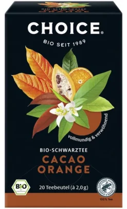 Yogi Tea Glutenfreie Lebensmittel^Choice Cacao Orange Schwarztee bio, 20 Teebeutel