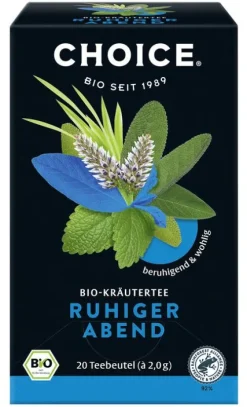 Yogi Tea Glutenfreie Lebensmittel^Choice Ruhiger Abend Kräutertee bio, 20 Teebeutel