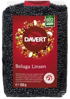 DAVERT Hülsenfrüchte|Hülsenfrüchte^- Beluga Linsen, schwarz, 500g