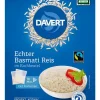 DAVERT Reis|Glutenfreie Lebensmittel^- Demeter Echter Basmati Reis im Kochbeutel Fairtrade, 250g